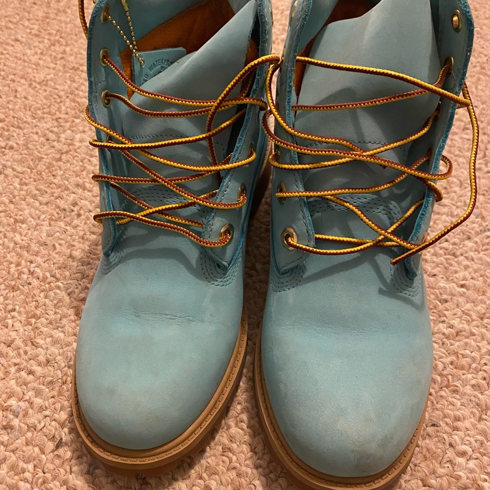 Timberland Women's Light Blue Ankle Boots